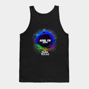 Total Solar Eclipse Paris Texas 2024 Colorful Totality Tank Top